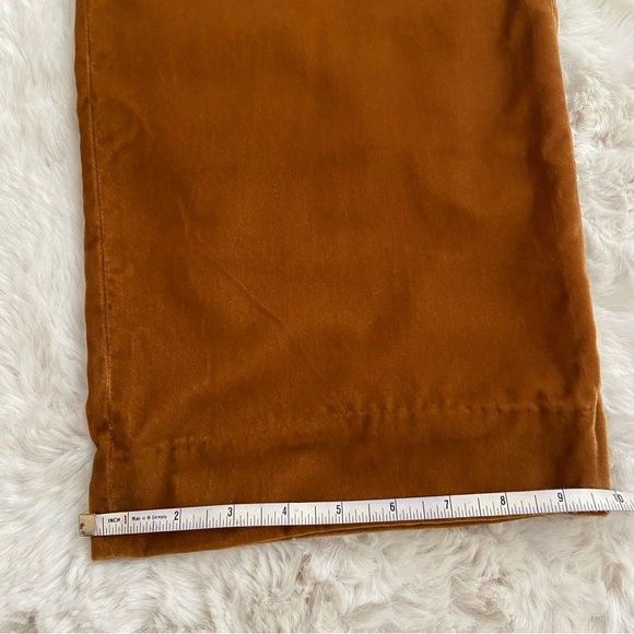 & OTHER STORIES High Waisted Velvet Trousers Burnt Orange - Picture 5 of 8